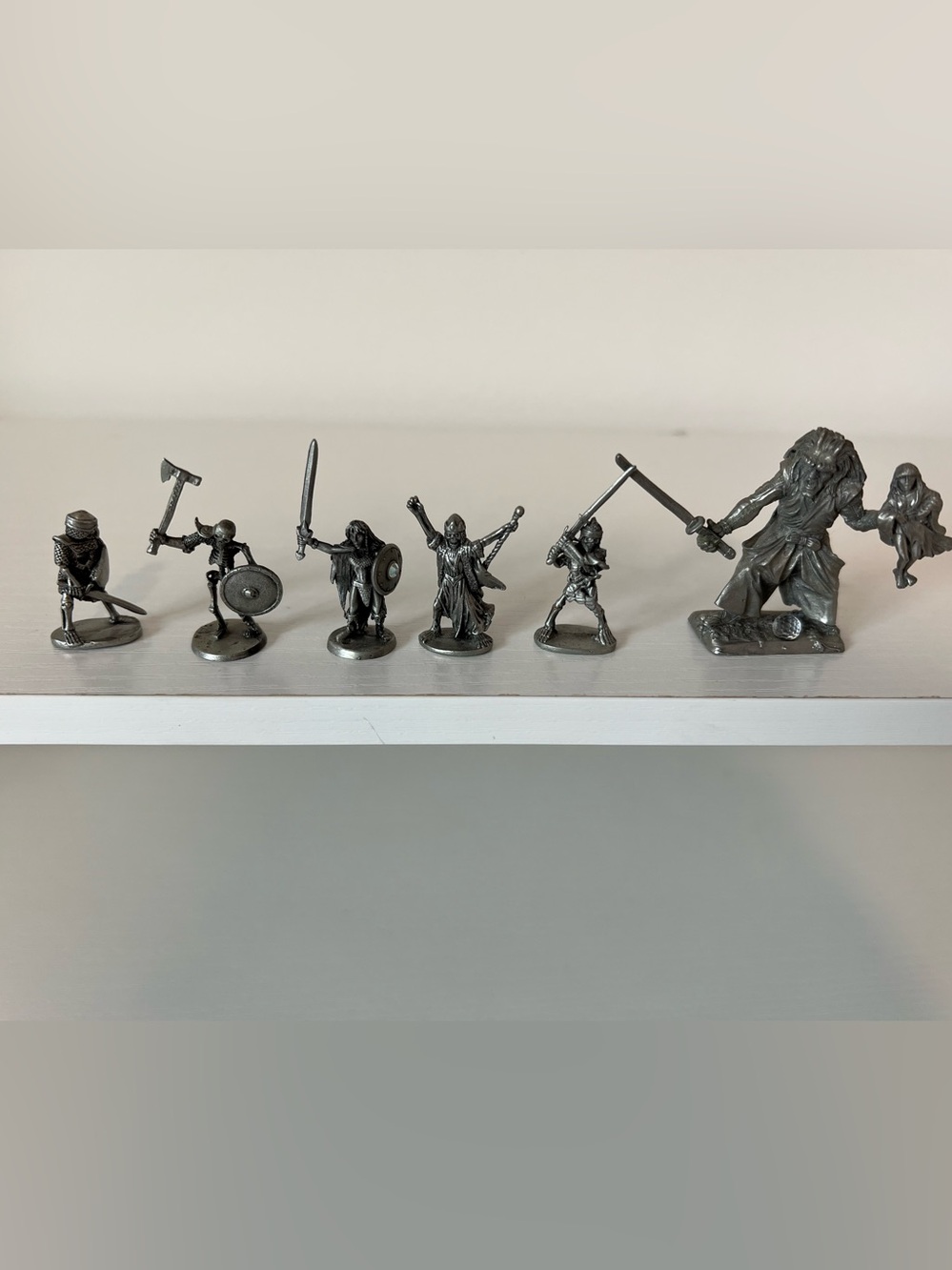 Vintage Ral Partha Fantasy Miniatures Warrior Collection. Pewter.